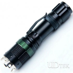 Cree T6 trong attack head flashlight Self-defense aluminum alloy flashlight for military use UD09036